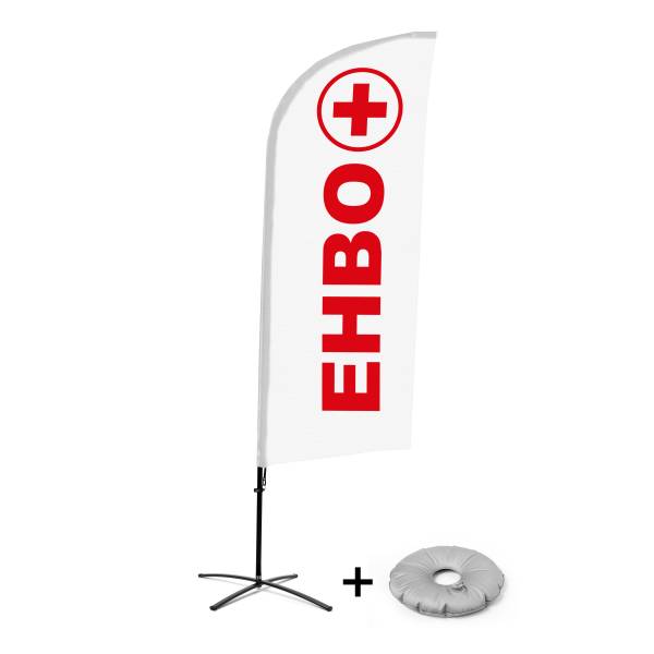 Beach Flag Alu Wind Complete Set First Aid Dutch Cross Base