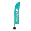 Beach Flag Budget Wind Complete Set New Turquoise French - 15