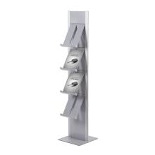 Freestanding Brochure Rack Totem with 4 pockets