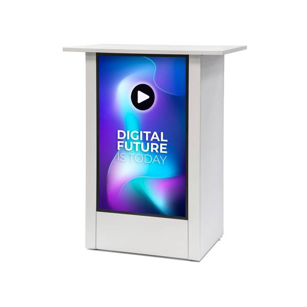 Digital Counter Futuro 32" Vertical Housing Only, White