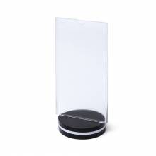 Menu Card Holder with flat pocket and oval base