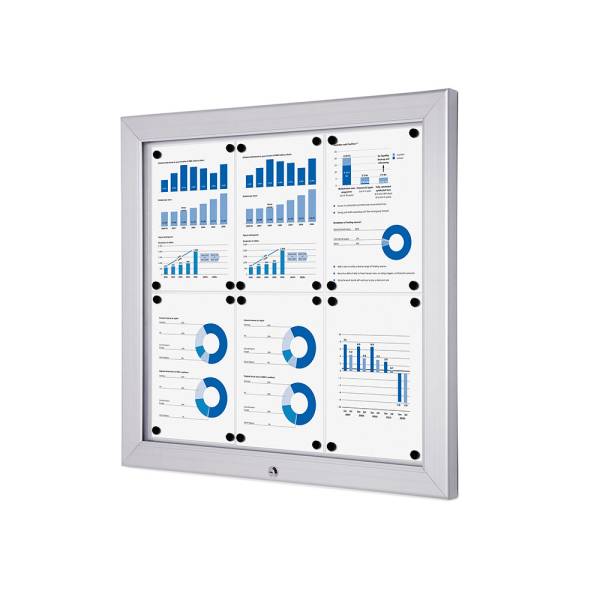 Outdoor Lockable Showcase Alpha 6 x A4