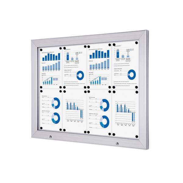 Outdoor Lockable Showcase Alpha 8 x A4