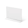 A6 Portrait acrylic T Stand Menu Holder - 3