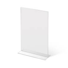 A4 Portrait acrylic T Stand Menu Holder