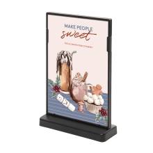 Black Menu Stand - T Shape