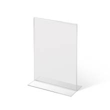 A5 Portrait acrylic T Stand Menu Holder