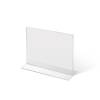 A5 Portrait acrylic T Stand Menu Holder - 7