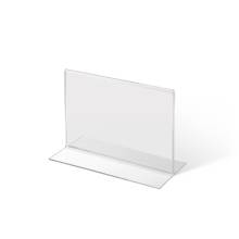 Portrait Acrylic T Stand Menu Stand