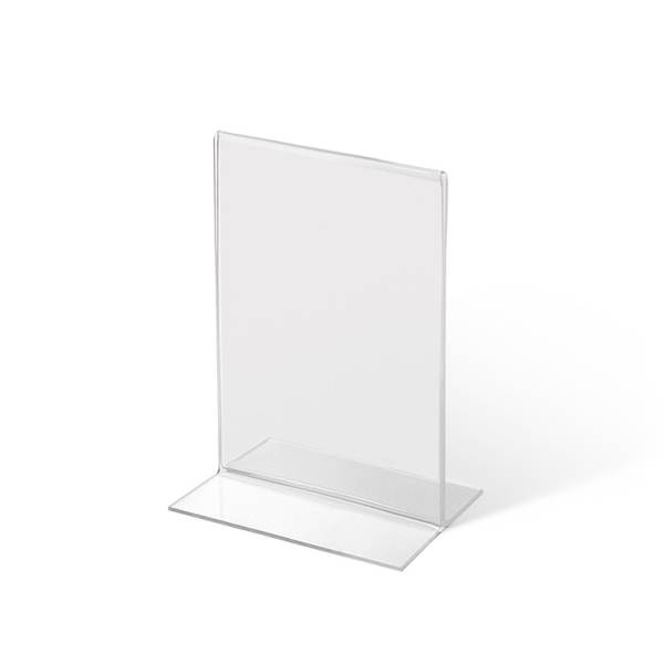 A7 Portrait acrylic T Stand Menu Holder