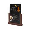 Wooden Menu Card A4 Black - 7