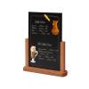 Wooden Menu Card A4 Light Brown - 8