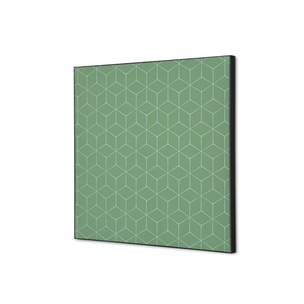 Textile Wall Decoration SET 40 x 40 Hexagon Green