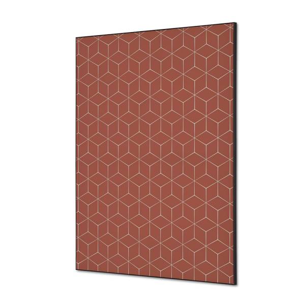 Textile Wall Decoration SET A1 Hexagon Rust