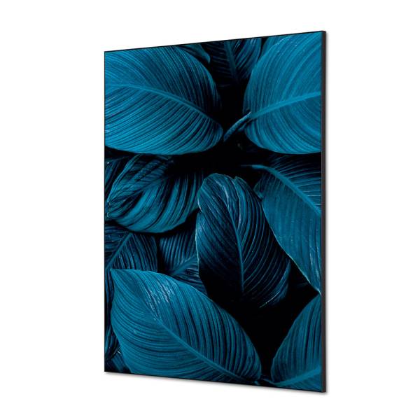 Textile Wall Decoration SET A1 Botanical Leaves Blue