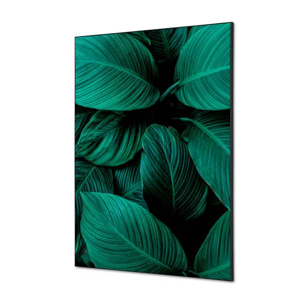 Textile Wall Decoration SET A1 Botanical Leaves Green