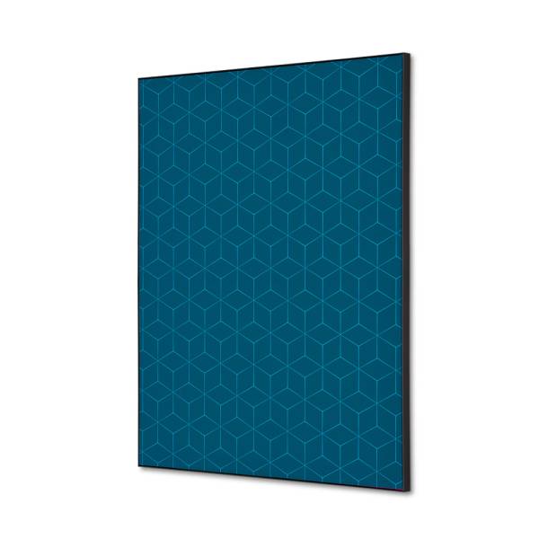 Textile Wall Decoration SET A2 Hexagon Blue