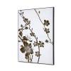 Textile Wall Decoration SET 40 x 40 Japanese Blossom Dark Brown - 14